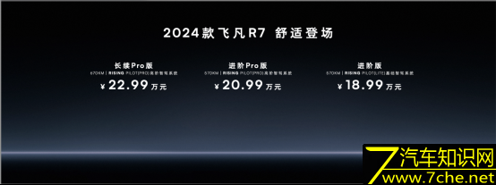 广州车展2024款飞凡R7和飞凡F7都市版联袂上市